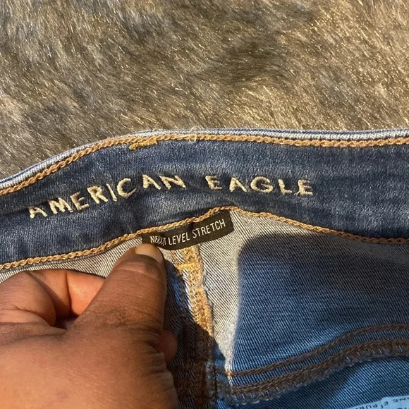 American eagle next level stretch high waisted skinny jeans  Sz 4 - Picture 8 of 12
